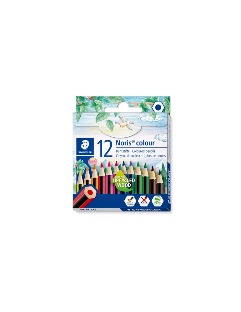 Noris colour korte kleurpotloden - set 12 st