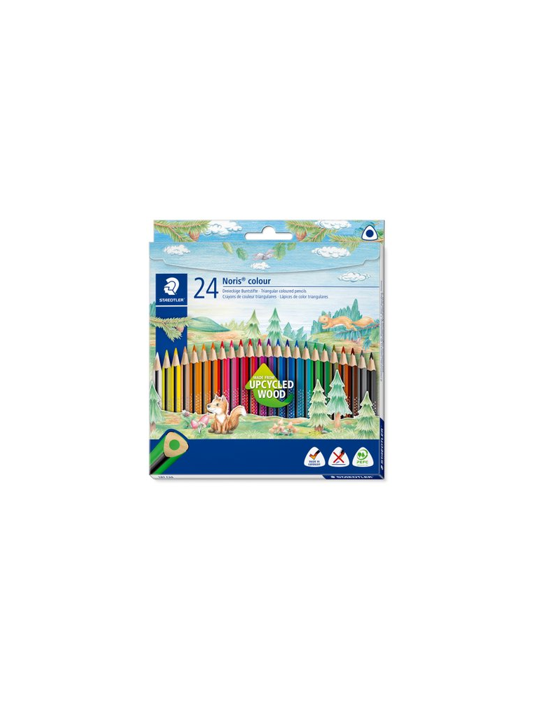 Noris colour driekantig kleurpotlood - set 24 st