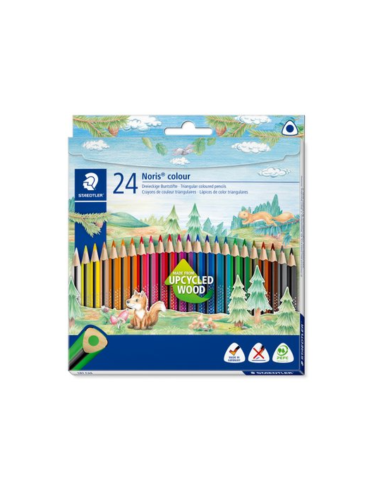 Noris colour crayon couleur triang. - set 24 pc