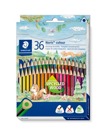 Noris colour crayon couleur triang. - set 36 pc