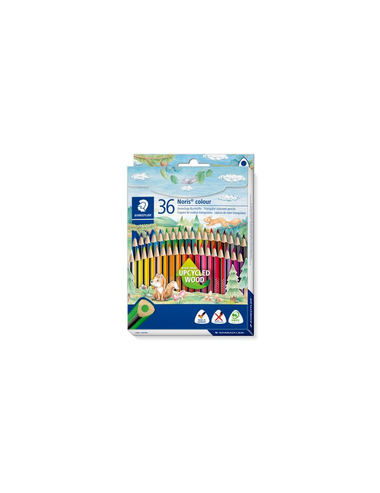 Noris colour crayon couleur triang. - set 36 pc