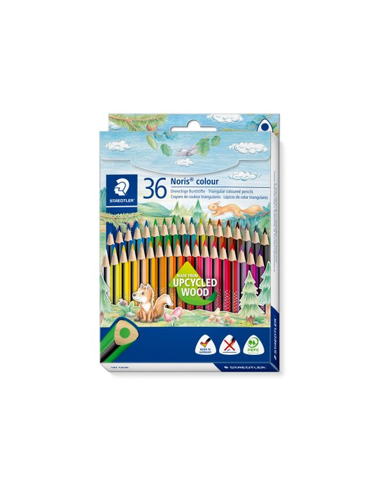 Noris colour driekantig kleurpotlood - set 36 st