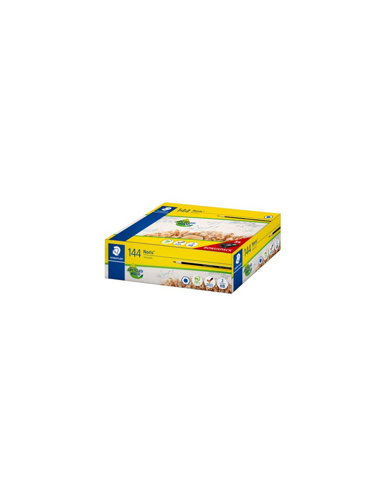 Noris potlood - display 144 st + 3 slijpers