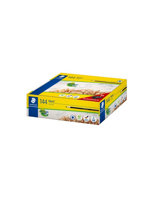 Noris potlood - display 144 st + 3 slijpers