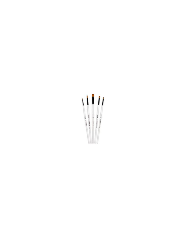 Darwi For You set de 5 pinceaux fins - Blanc