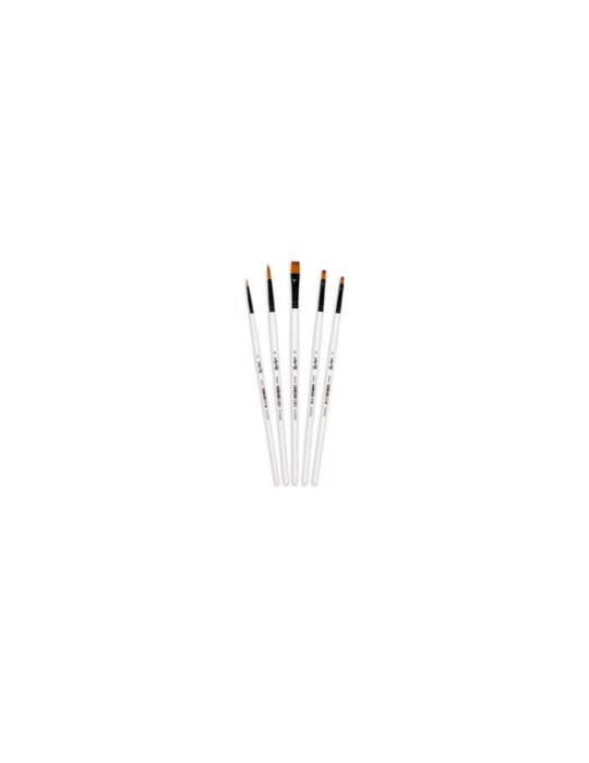 Darwi For You set de 5 pinceaux fins - Blanc