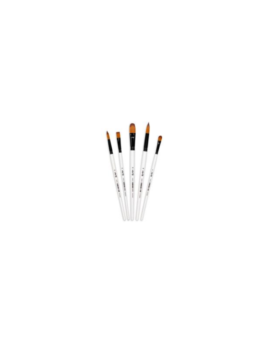Darwi For You set de 5 pinceaux moyens - Blanc