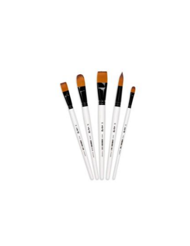 Darwi For You set de 5 pinceaux larges - Blanc 2