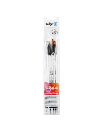 Darwi For You Set de 5 pinceaux fins 2 - Blanc - New