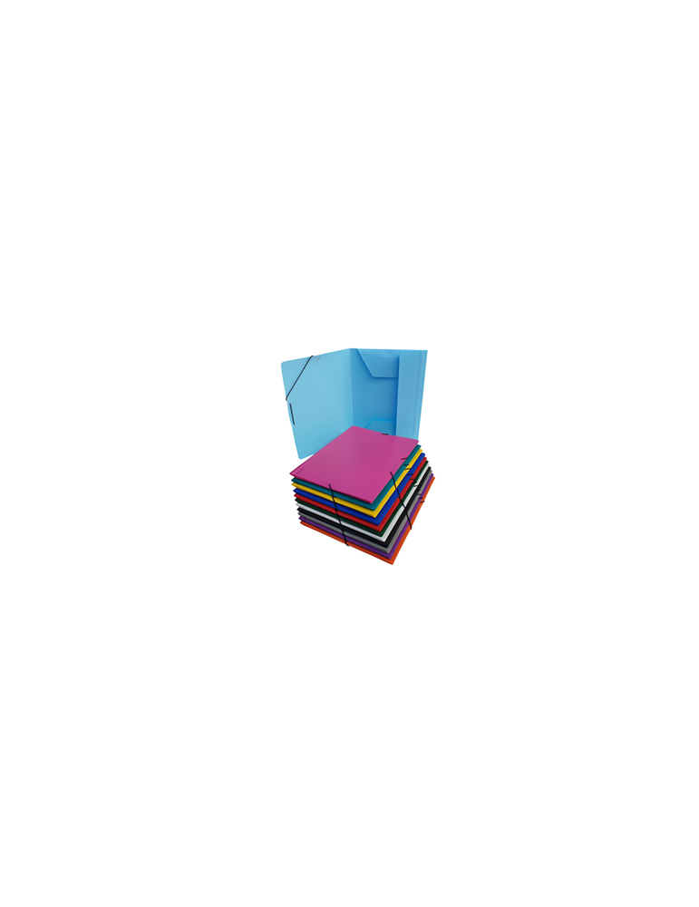Farde à rabats + élastique A4 PP5 Assorti