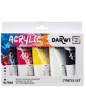 Darwi For You set de peinture acrylique - 5x75 ml - Assortiment