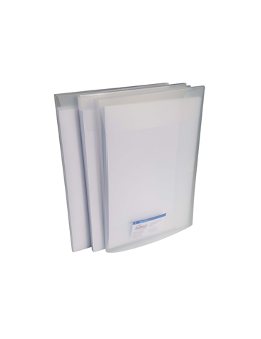 Farde conférence A4 - Dos 10mm - PP5 Tr.  Blanc