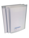 Farde conférence A4 - Dos 10mm - PP5 Tr.  Blanc