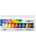 Darwi For You set de peinture acrylique - 10x20 ml - Assortiment