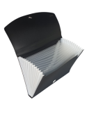 Trieur accordeon - 13 compartiments - Noir