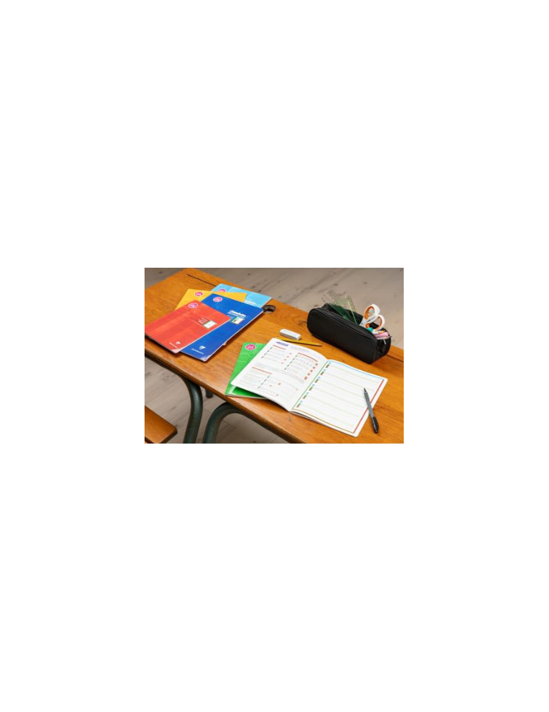 Bloc d'écriture spécial Dys encollé en-tête A4 100 pages détachables c