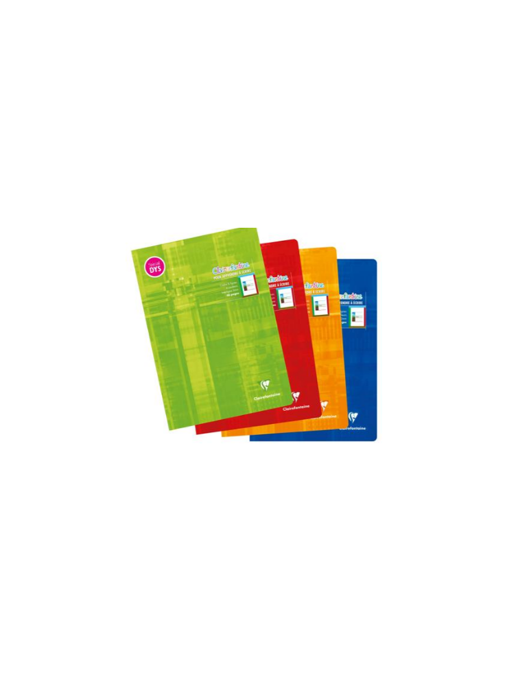 Cahier d'écriture piqué spécial Dys A4 48 pages cadre et lignes 4 coul