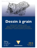 Dessin à Grain bloc collé 20F A4 224g + 5 gratis
