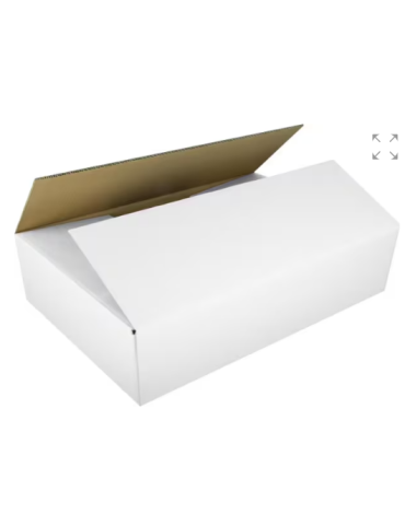 Verzenddoos Raadhuis Inw: 586x386x186mm EB-golf wit