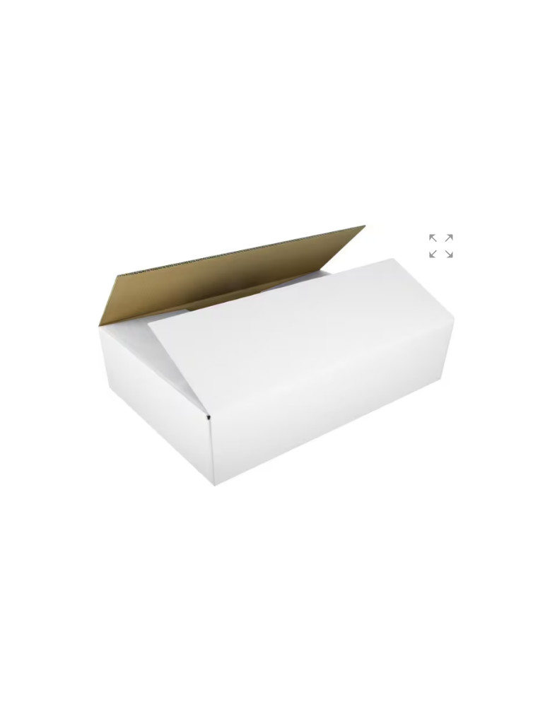 Verzenddoos Raadhuis Inw: 586x386x186mm EB-golf wit