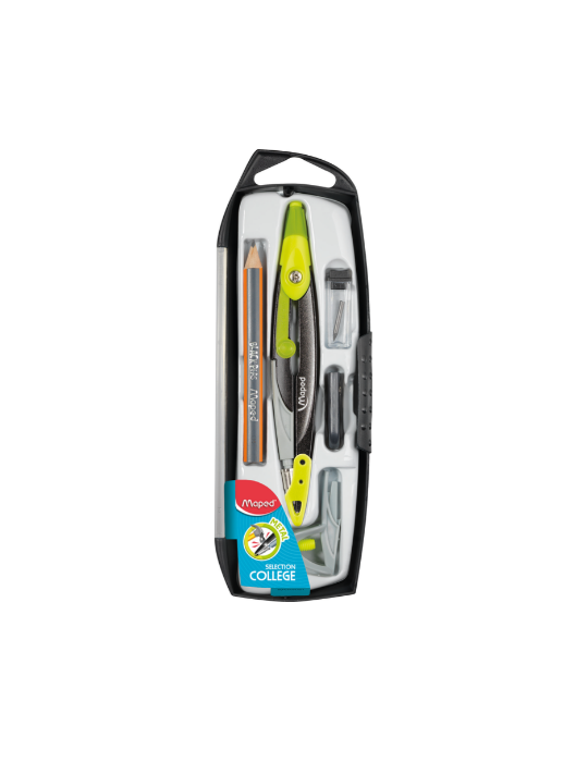 Compas pen, mine automatique, en présentoir