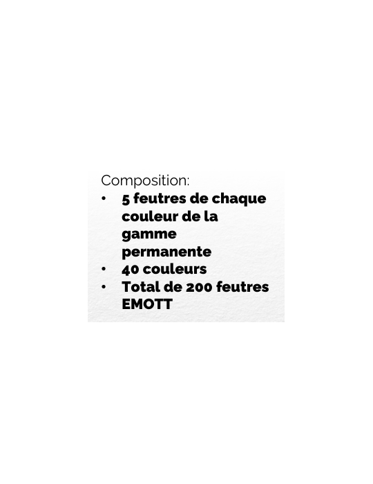 PRES. DE COMPTOIR VRAC EMOTT 200 FEUTRES