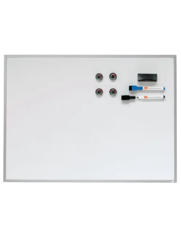 Nobo tableau blanc magnétique Cadre Alu. 58,5x43cm