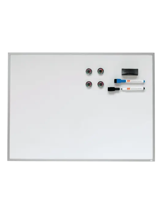 Nobo tableau blanc magnétique Cadre Alu. 58,5x43cm
