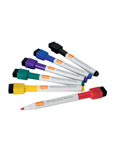 Nobo mini marqueur effaçable à Sec Assorti (6)