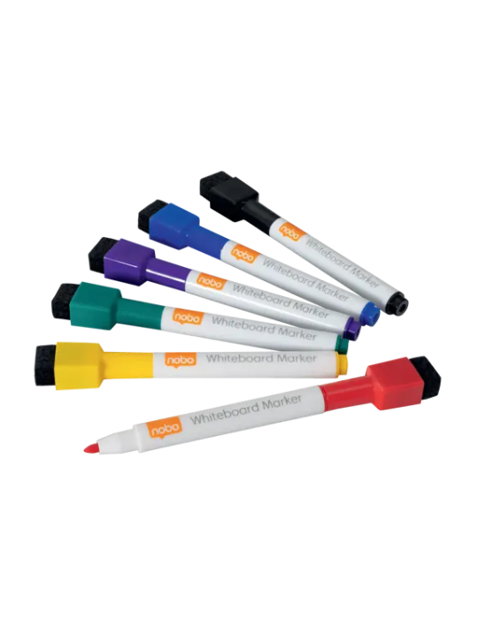 Nobo mini marqueur effaçable à Sec Assorti (6)