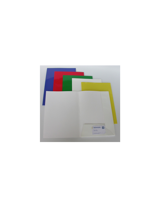 Presentatiemap A4 - 2 kleppen - Rug 5mm Wit