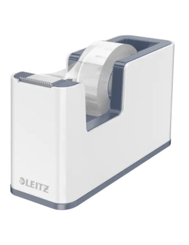 Leitz Wow plakbandhouder incl plakband wit/grijs