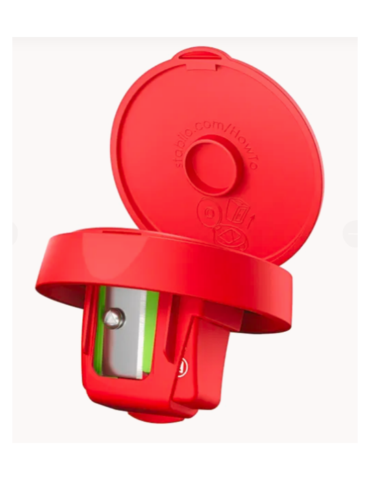 woody 3 en 1 box sharpener rouge
