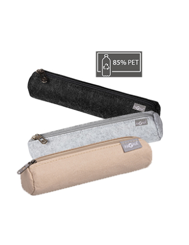 Trousse en feutre brun