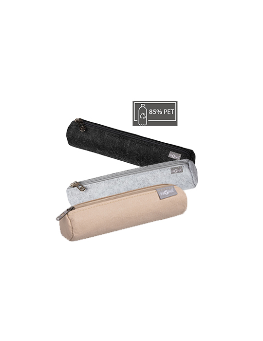 Trousse en feutre brun