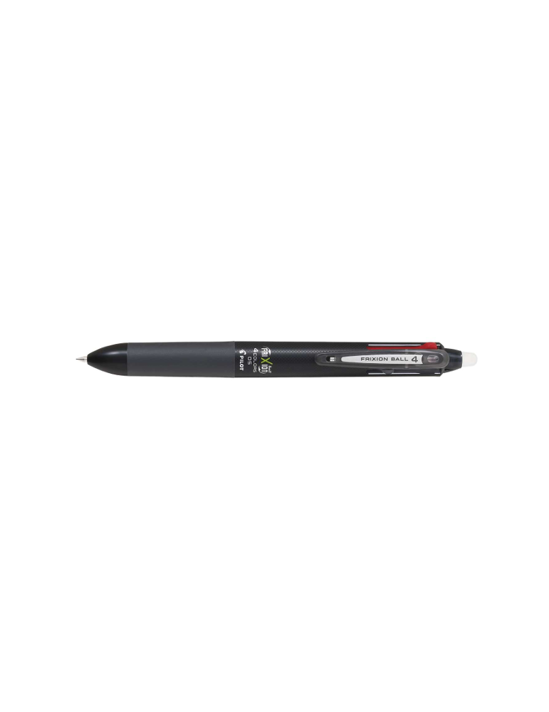 Frixion Ball 4 couleurs - Corps noir - Pointe fine