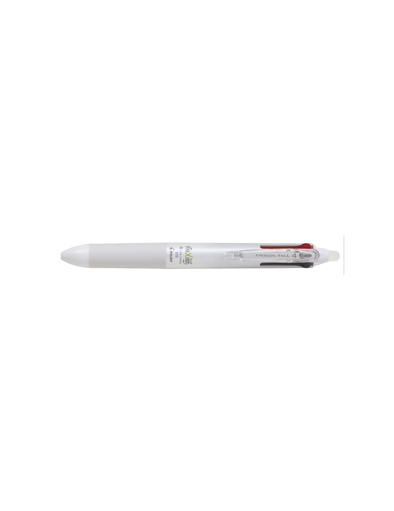 Frixion Ball 4 couleurs - Corps Blanc - Pointe fine