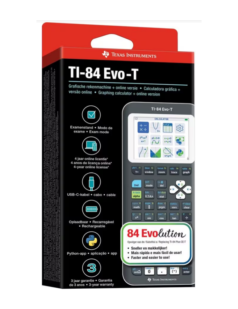 Calculatrice graphique TI-84EVO-T