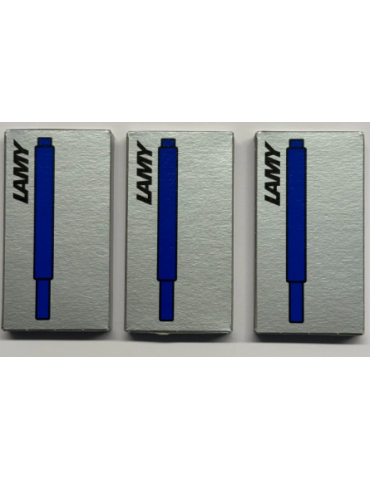 Cartouche d'encre LAMY T10 bleu effaçable pour stylo plume 3x5