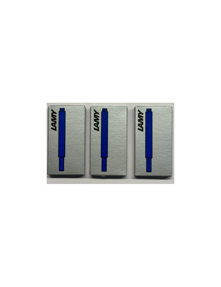 Cartouche d'encre LAMY T10 bleu effaçable pour stylo plume 3x5
