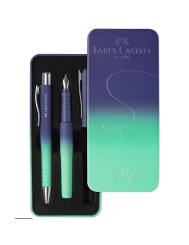 Stylo à bille et stylo plume FC Poly Pen dans la boîte cadeau Buzzing