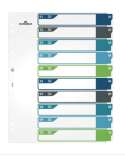 Intercalaires imprimable A4+ 1-10 tabs