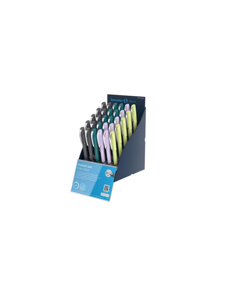 Stylo plume Schneider Ceod Colour SIS présentoir 30 pièces Anglais