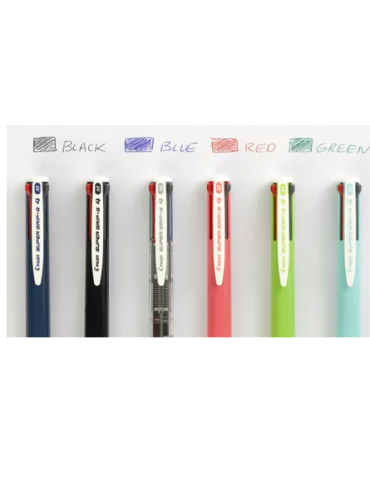 Super Grip G  4 couleurs moyen corps noir