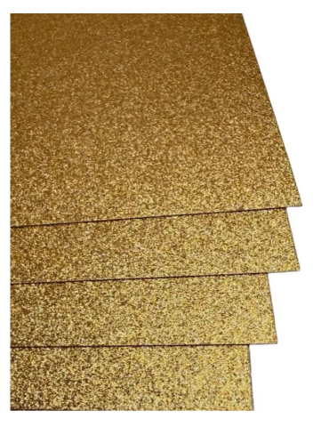 Glitterkarton Kangaro brons 50x70cm pak à 10 vel