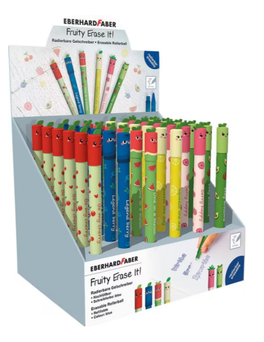 Stylo gel Eberhard Faber ENuity Erase-It 36 pièces exposées (cerise, p