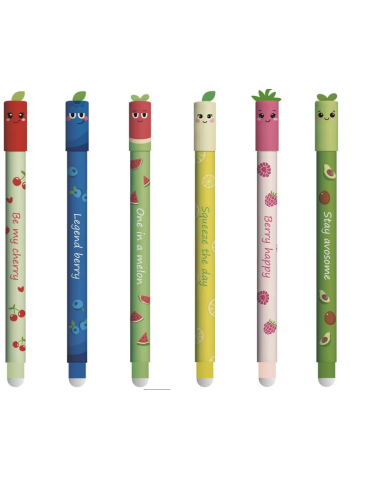 Stylo gel Eberhard Faber ENuity Erase-It 36 pièces exposées (cerise, p 2