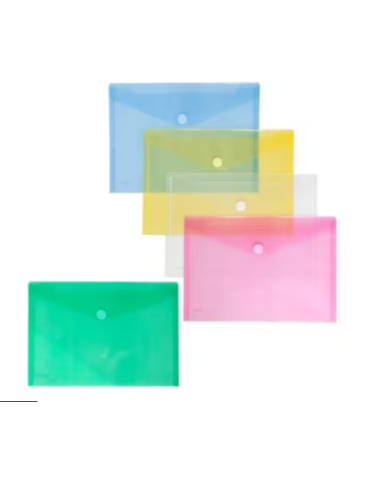 Enveloppes A4  Assortis+Velcro 40101-94