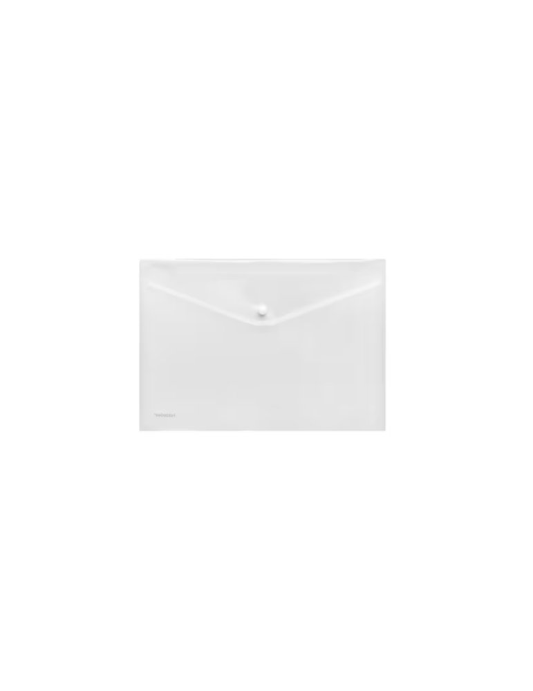 Doorzichtbaar envelop met drukknop A4 transparant 40111-00