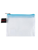 Pochette A7 + tirette turquoise
